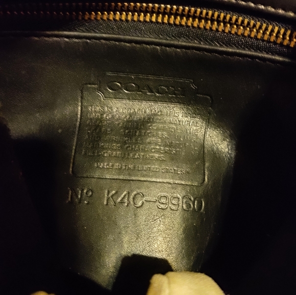 Vintage COACH Daypack Black Leather Drawstring Mini Backpack Bag 9960 US… - Picture 9 of 15